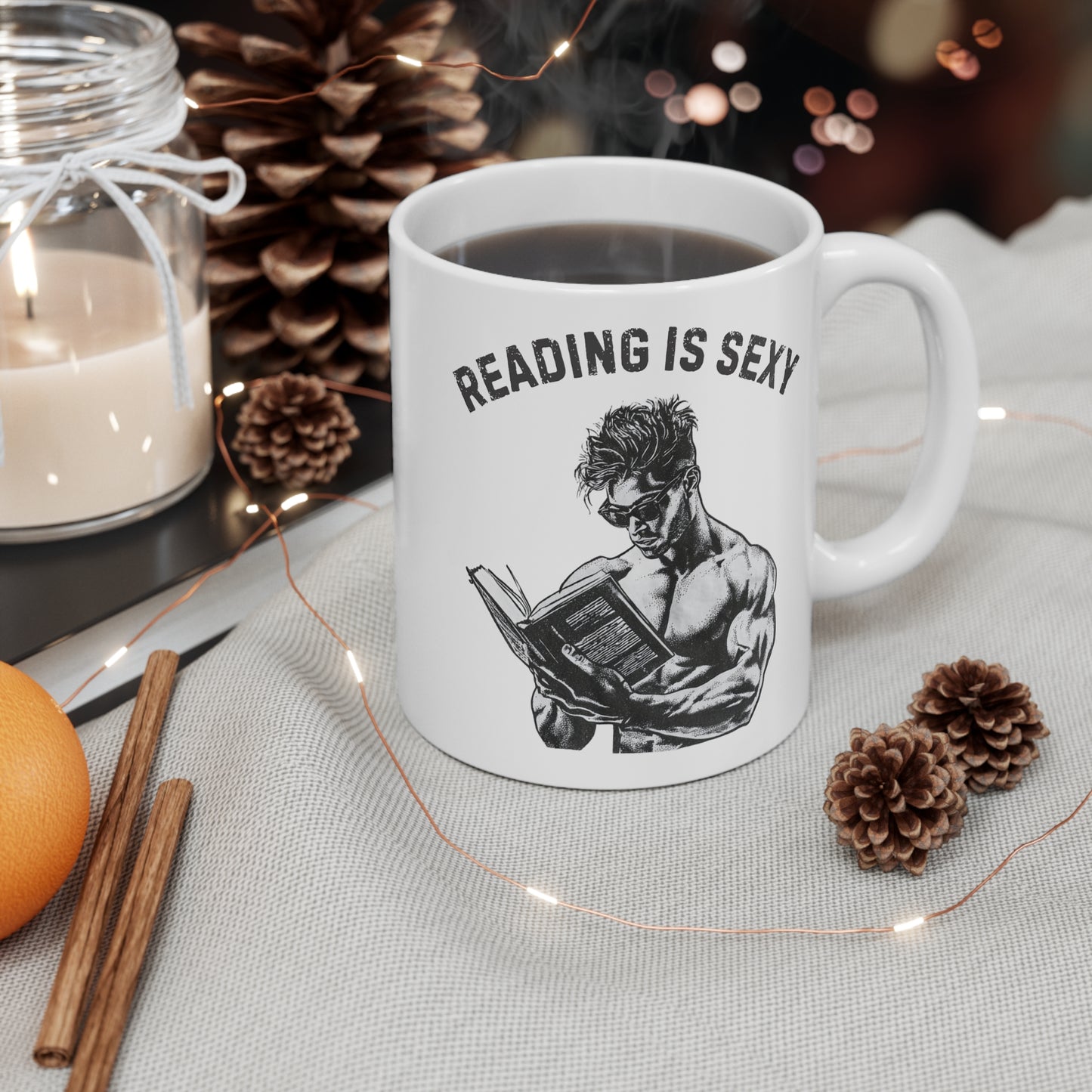 "Reading Is Sexy" Mug — Romance Novel Reader Coffee Mug (11oz)