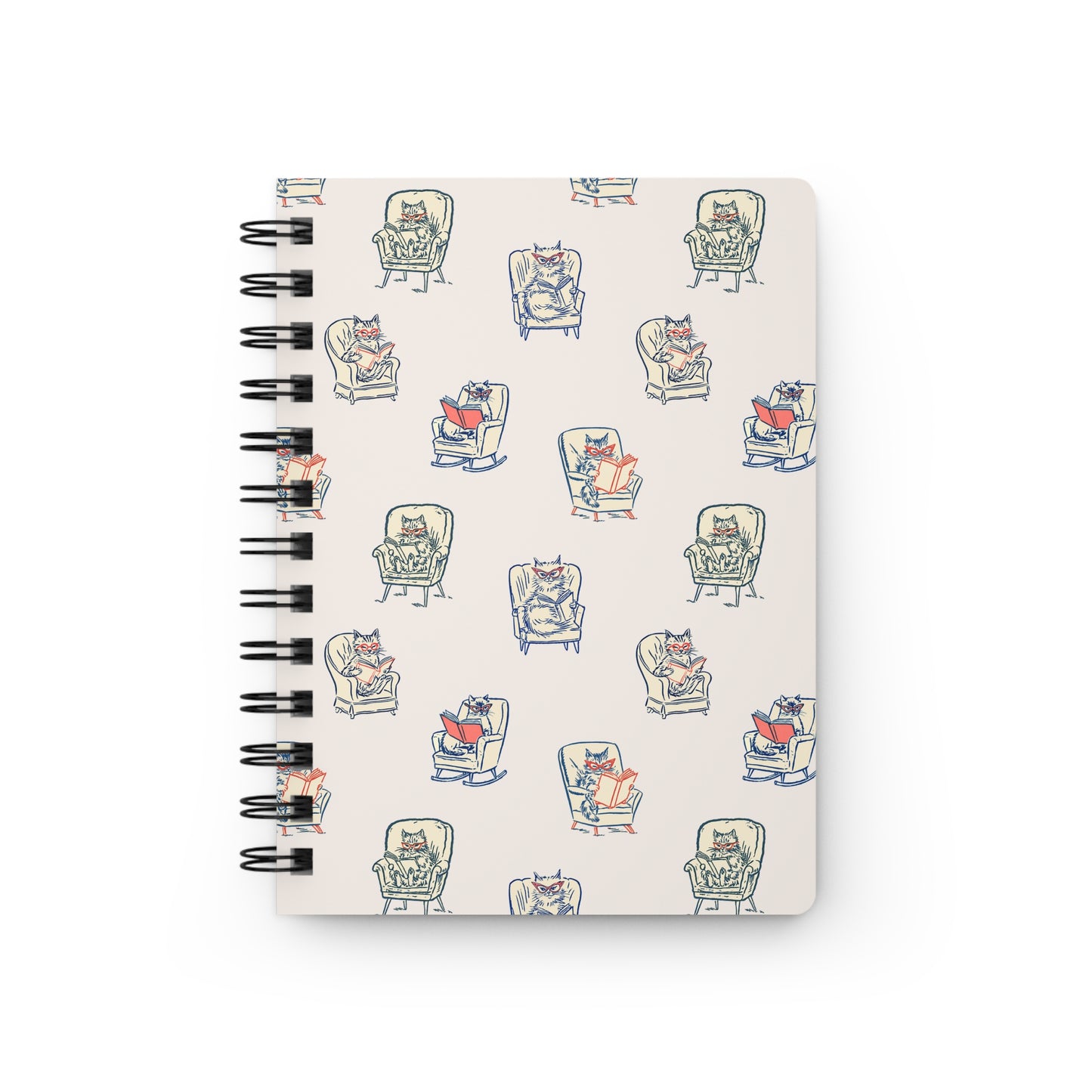 Book Besties Cat Spiral-Bound Journal