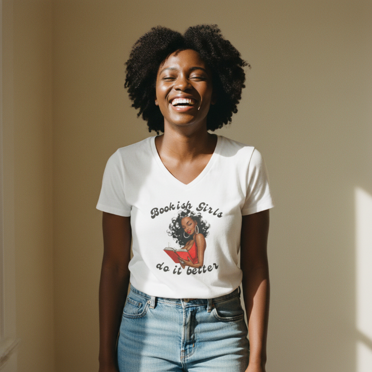 Bookish Girls Do It Better V-Neck Tee