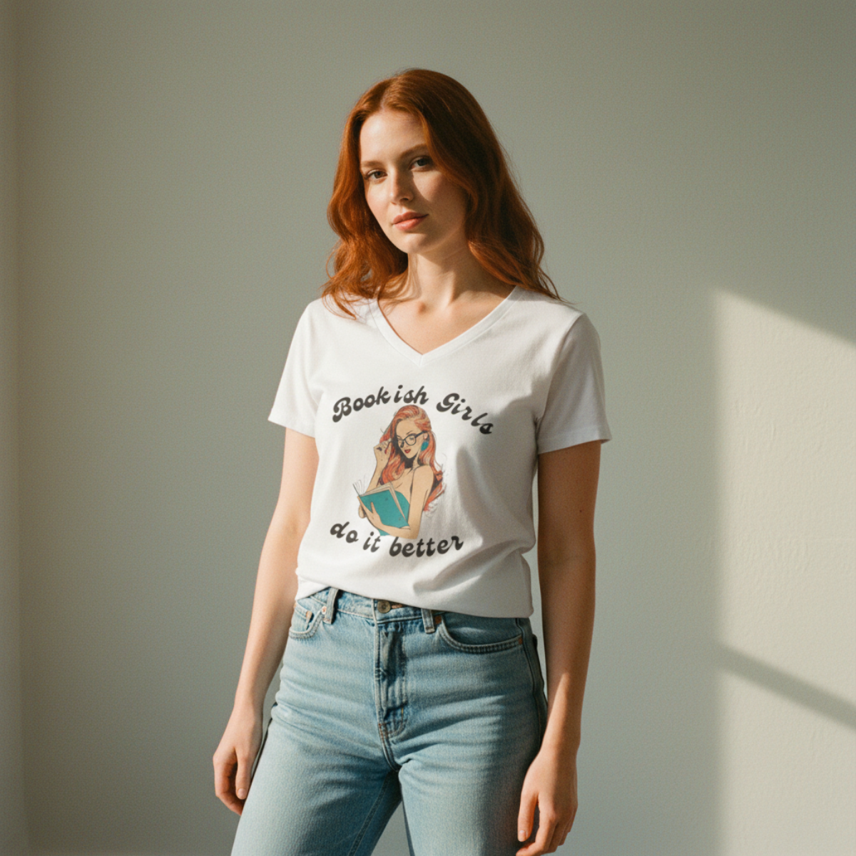 Bookish Girls Do It Better V-Neck Tee