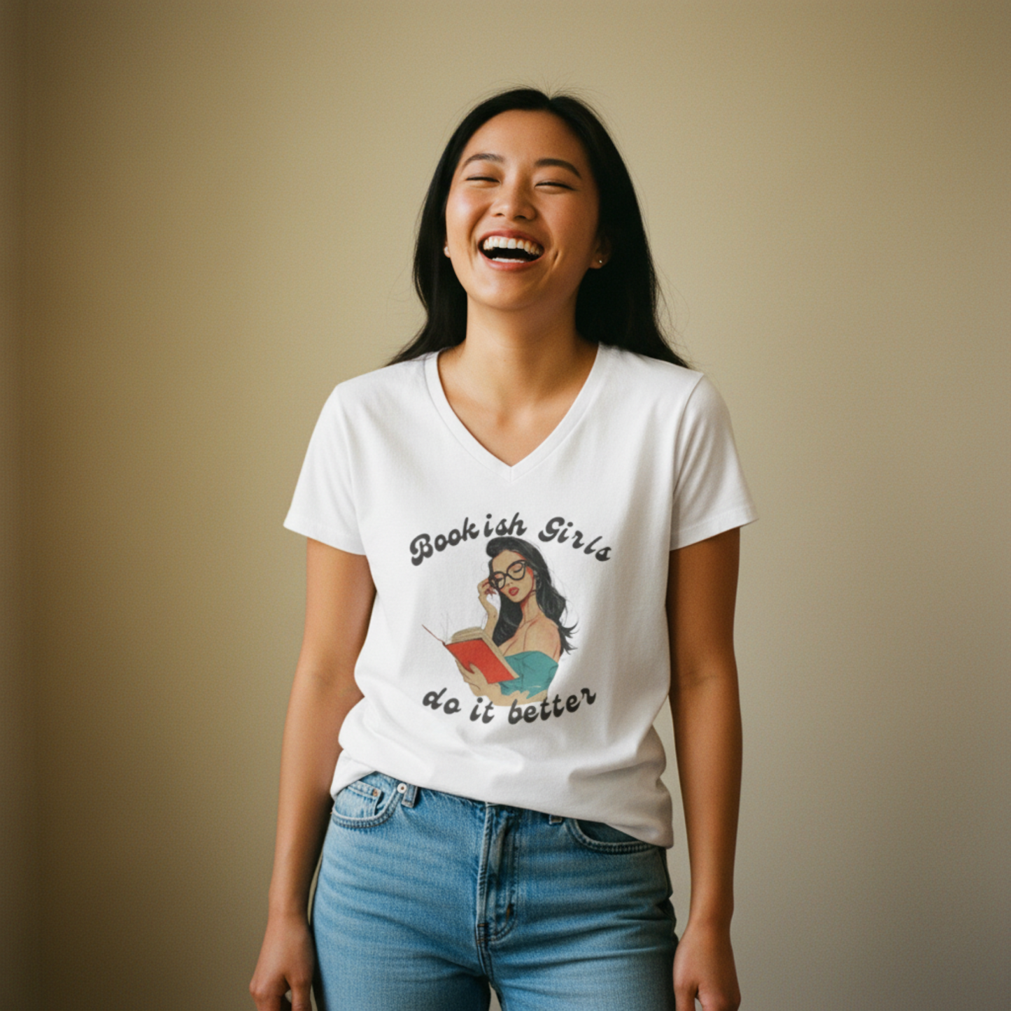 Bookish Girls Do It Better V-Neck Tee