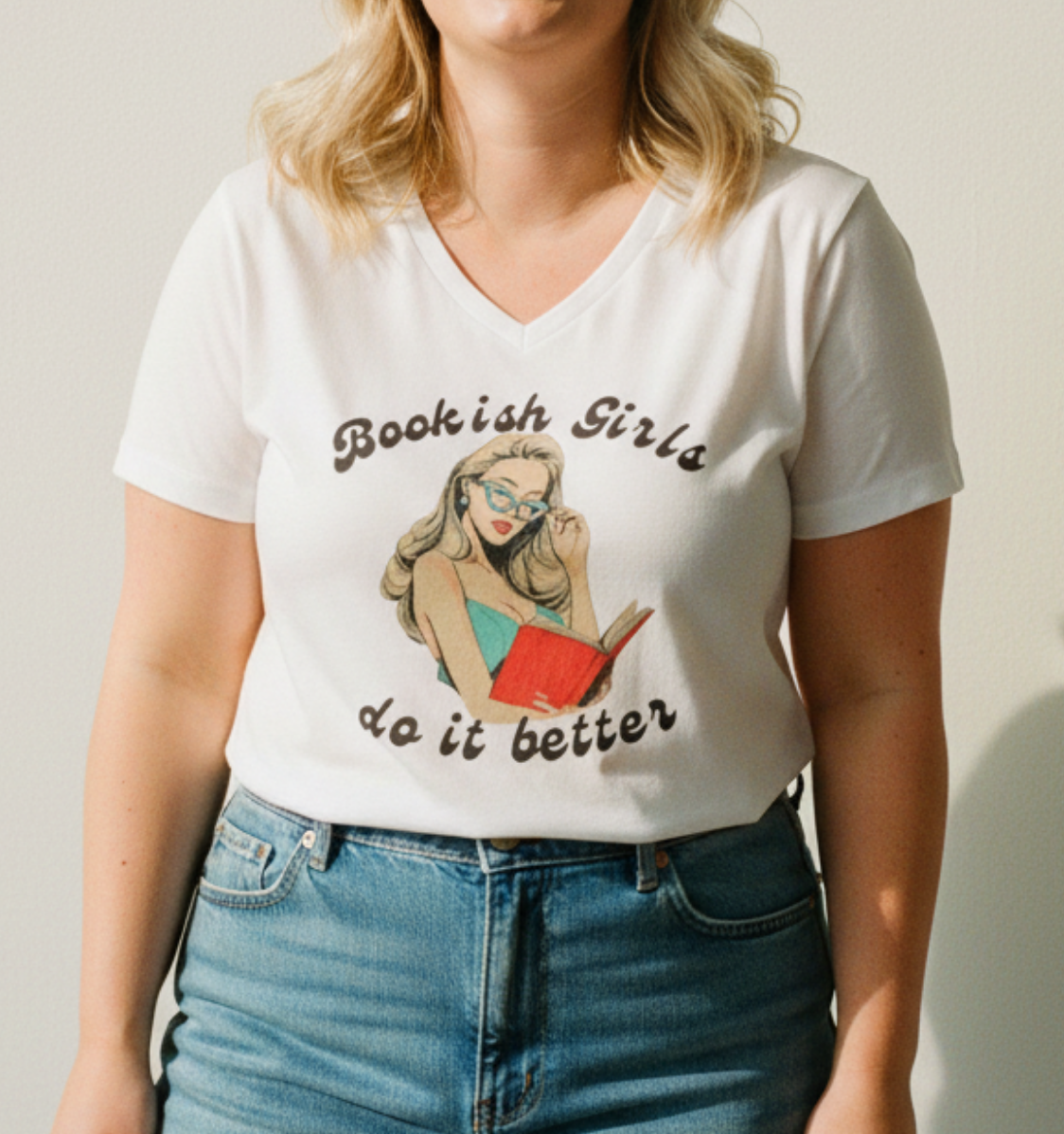 Bookish Girls Do It Better V-Neck Tee