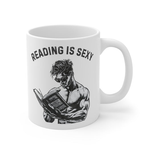 "Reading Is Sexy" Mug — Romance Novel Reader Coffee Mug (11oz)