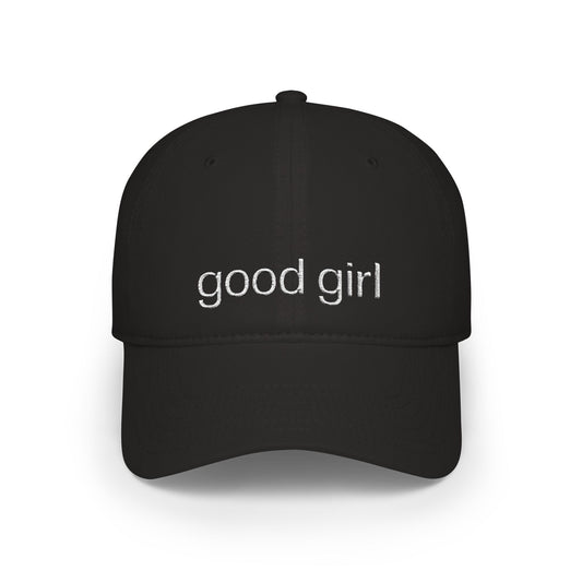 Dark Romance  "Good Girl" Baseball Cap — Cheeky Low Profile Hat for Book Lovers